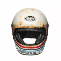 Casco Trophy — XL, blanco roto mate